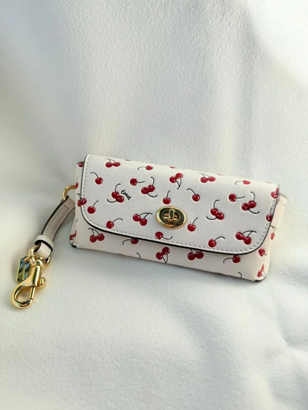 coach Sunglass Case With Cherry Print cfa49